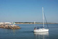 Le port de plaisance de Canet en Roussillon