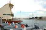 Vue du port de plaisance de la Capitainerie de Port Camargue qui veille sur vos bateaux, les pontons et la sécurité maritime